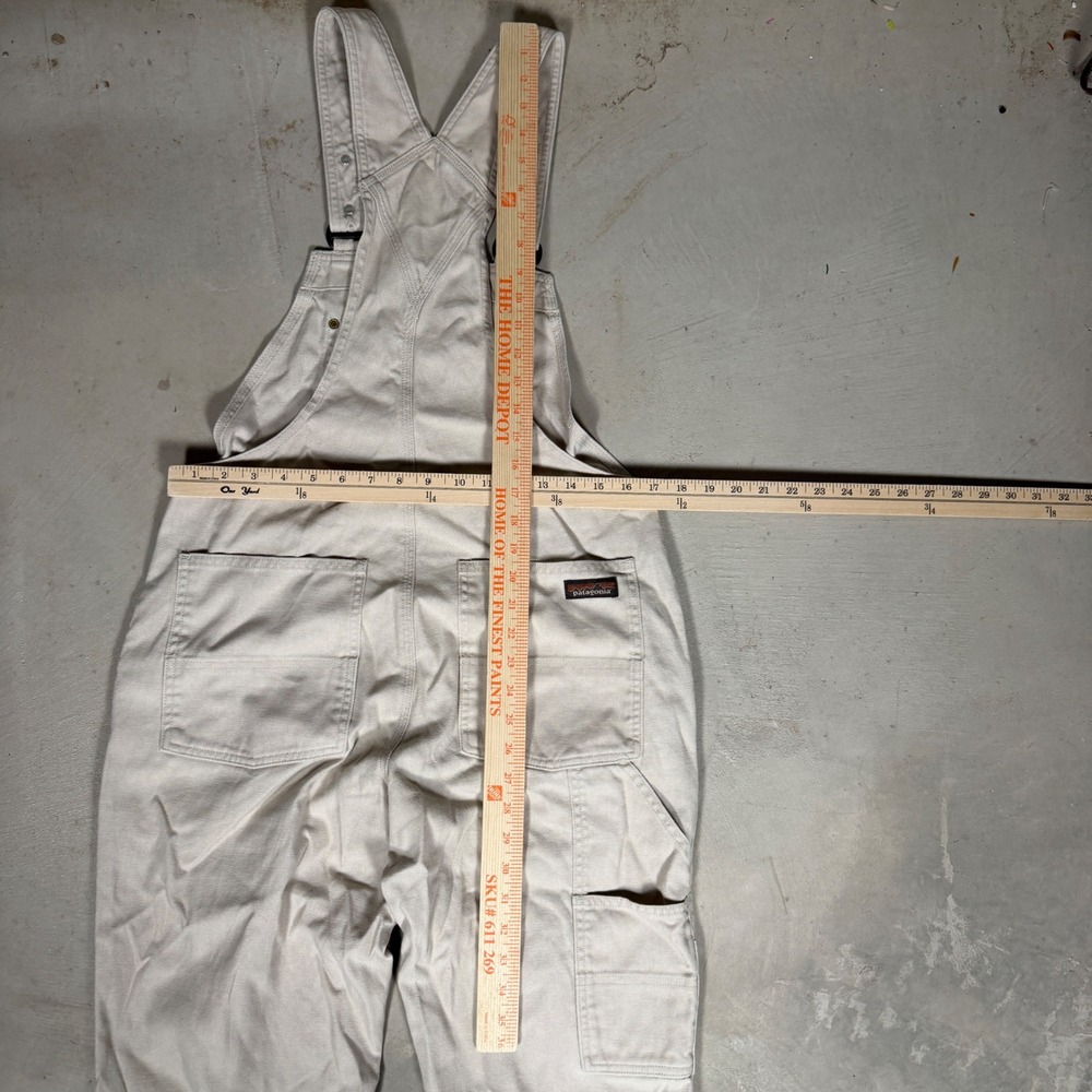 Patagonia All-Season Hemp Canvas Overalls Womens Medium Cream Tan 21600 - Picture 6 of 7